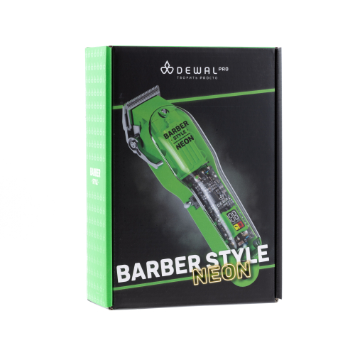 Hair clipper BARBER STYLE NEON GREEN DEWAL 03-081 Green